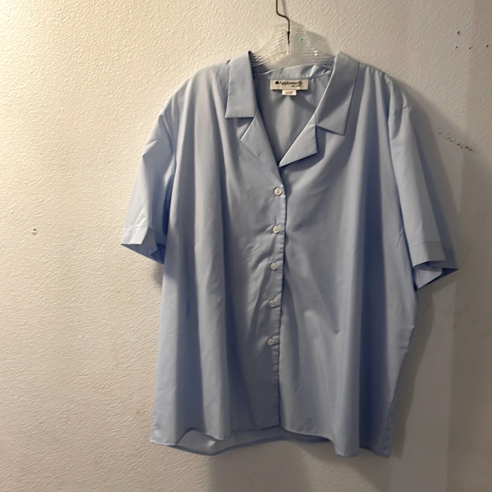 Brand new without tags baby blue blouse